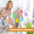 thumbnail image 4 of 25PCS Easter Decorations 2.36in Plastic Easter Eggs DIY Hanging Ornaments for Easter Basket Stuffers and Kids Easter Crafts, Spring Easter Decor Keychain Accessories for Home and Party Favors, 4 of 6