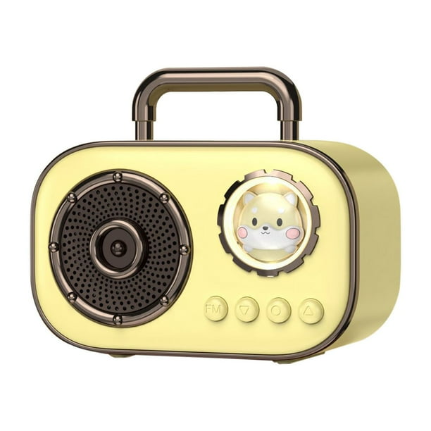 Pisexur - Altavoz retro portátil para hombre, sistema de sonido Bluetooth, subwoofer portátil pequeño para el hogar, inalámbrico para exteriores, minidispositivo electrónico portátil para niños, orga