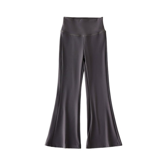 Ugoldhm Girls Bell Bottom Flared Leggings - High Waist Stretch Pants for Dance & Daily Wear， Sizes 3-15Y
