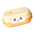 thumbnail image 2 of 700ml Double Insulation Microwaveable Toddler Lunch Box Cute 3D Cartoon Food Container, 2 of 8