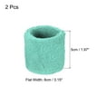 thumbnail image 2 of Uxcell 8x5cm Sport Wrist Bands Terry Absorbent Athletic Sweatband, Sky Blue 2 Pack, 2 of 6