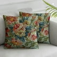 thumbnail image 3 of Luxuty Natural Silk Hand Woven Roses Bouquet Aubusson Pillow Cushion Cover, 3 of 7