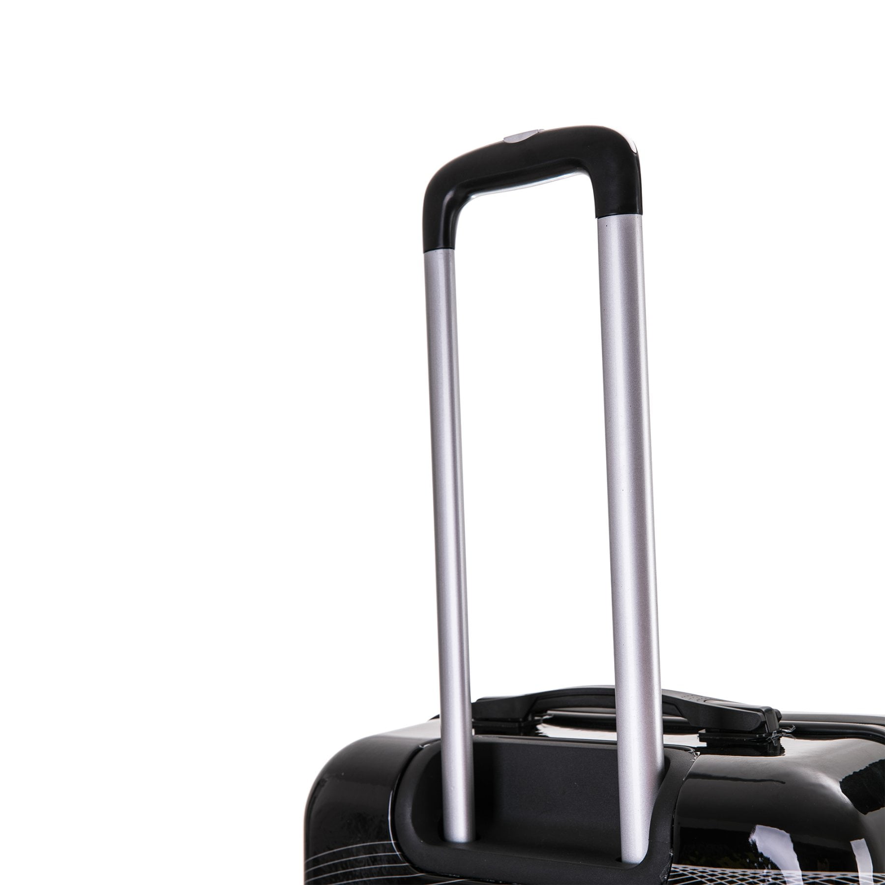 InUSA Print 3-Piece Hardside Luggage Sets with Spinner Wheels, Handle, Trolley, (20"/24"/28"), Black Butterfly