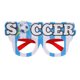 thumbnail image 1 of Gafas para aficionados al fútbol, gafas de competición de fútbol, accesorios para fotomatón, gafas de fiesta para cumpleaños con temática de fútbol, fiestas deportivas, 1 of 8