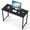 Black, variant on EDX 44 Inch Computer Desk for Small Spaces, Small Student Study Gaming  Work Writing Desk, Modern Simple PC Table Workstation for Home Office, Rust
