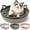 Green, variant on Instinct Basket for Cats with Attached Toy Tail, Scratchable Interactive Pet Nest for Play, Nap & Furniture Protection