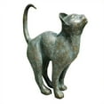 thumbnail image 3 of Cat Resin Sculpture, Interesting Cat Figurines Decor, Bronze Rust Finish for Lawn Porch Yard Home Garden Indoor Outdoor Statue Decoration, 7.08 x 5.51 x 3.93 Inches, 3 of 9