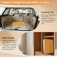 thumbnail image 4 of Aluminum Alloy Table And Chair One Piece Camping One Piece Table And Chair Wood Grain Color, 4 of 16