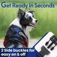 thumbnail image 3 of Arnés para perros Rabbitgoo No Pull, a cuadros azules, para perros pequeños, 3 of 6