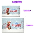 thumbnail image 5 of Hello Winter Abyssinian Smiling in Red Scarf Hat Welcome Christmas Indoor Rug Cat Lover Kitten Owner Gifts Carpet Living Bed Room Sofa Home Decor - 00017, 5 of 5