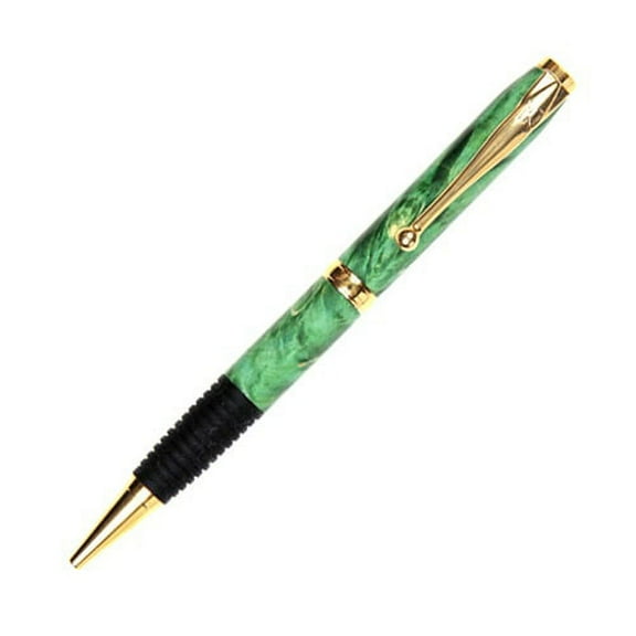 Comfort Twist Pen with Grip - Green Maple Burl