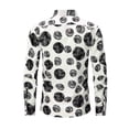 thumbnail image 5 of Zysthvn Vacation Mens Tops Long Sleeve Fall Casual Men T Shirt Turn Down Collar Lightweight Button Stretch Printed Tops, 5 of 5