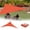 Orange, variante sur Riforla Pare-Soleil Triangle Pare-Soleil 95 % Bloque Auvent pour Patio Jardin Activités Extérieures avec Kit de Fixation Housse de Protection BU2