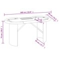 thumbnail image 4 of vidaXL 10-Player Poker Table with Chip Tray Green 160x80x75 cm, 4 of 4