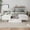 Marble, variant on HedoAjim White LED Coffee Table with Storage for Living Room, Living Room Table Rectangular Center Table, Modern High Glossy Wooden Coffee Tables with 16 Colors LED Lights for Dining Reception Room
