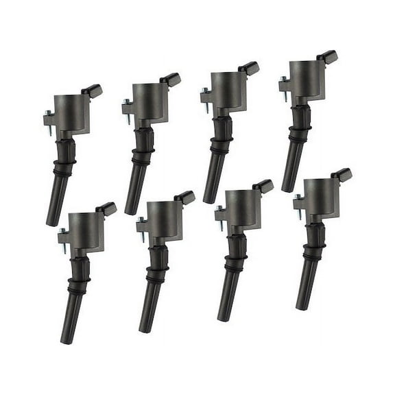 Ignition Coil Kit with Hold-Down Bolts - Set of 8 - Compatible with 1998 - 2011 Lincoln Town Car 1999 2000 2001 2002 2003 2004 2005 2006 2007 2008 2009 2010