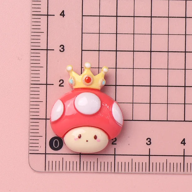 piezas de cabujones de resina con parte posterior plana de Super Mario Bros, con dibujos animados de Bandai, para hacer joyas y manualidades