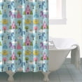thumbnail image 4 of Fairy Tale Princess Castle Pattern Shower Curtain 72"x84" ,Bathroom Decorative Shower Curtains Set with 12 Hooks,Modern Waterproof Washable Shower Curtain, 4 of 6