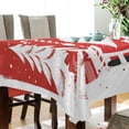 thumbnail image 3 of BZSMCE Square Tablecloth Santa Claus Pattern Tableclothes, 3 of 9