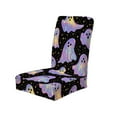 thumbnail image 6 of Stretch Halloween Chair Cover - Spooky Print Elastic Seat Slipcover Universal Fit Dining Office Chair Protector Washable Decor(Black), 6 of 6