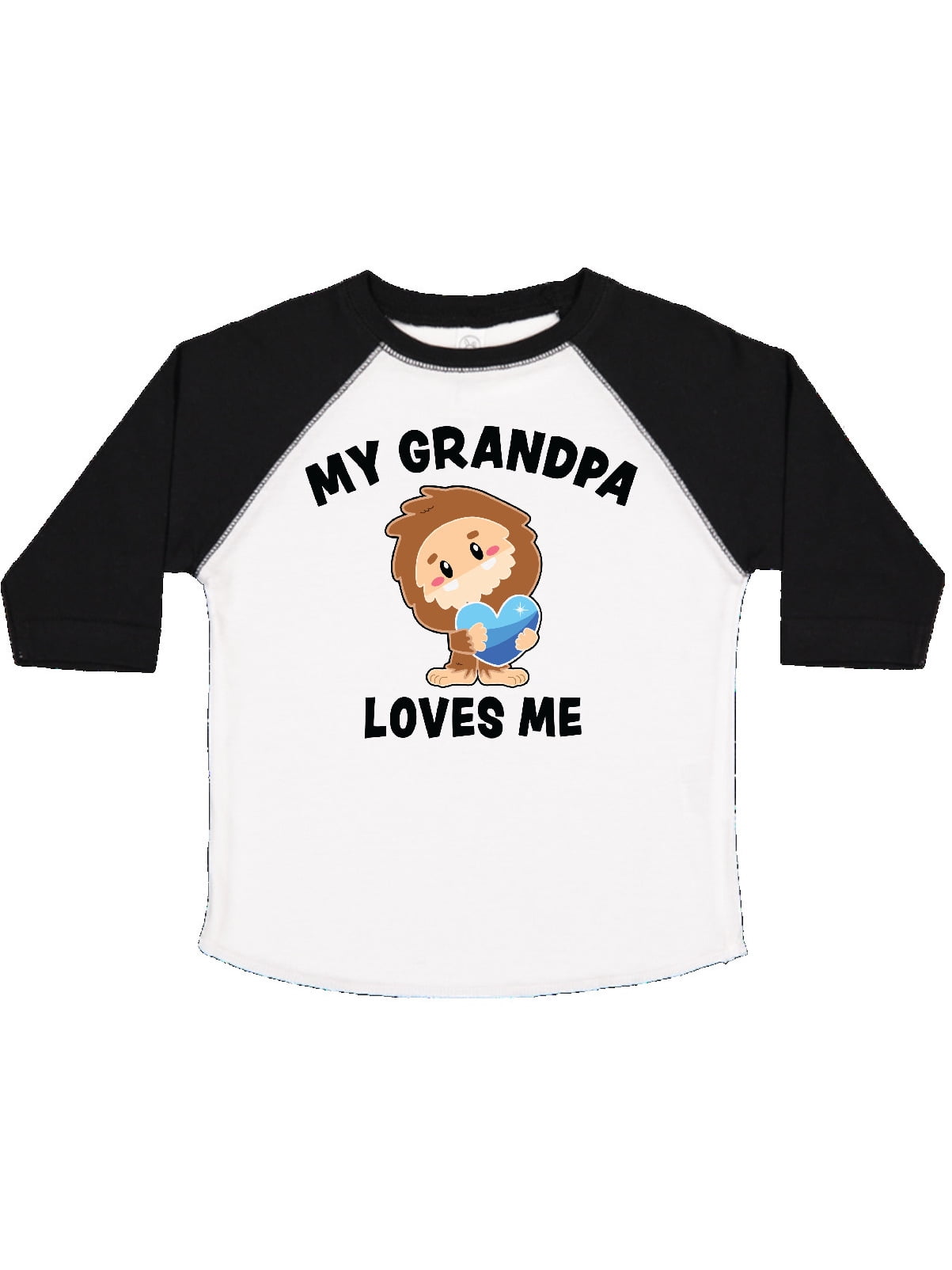 inktastic Cute Bigfoot My Grampa Loves Me Baby T-Shirt
