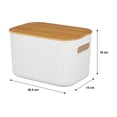 thumbnail image 3 of Caja Home Trends Organizadora de Plástico con Tapa de Bambú, 3 of 4