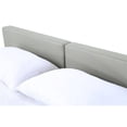 thumbnail image 4 of Modrest Opal 125x93" Modern Wood Veneer & Leather Queen Bed in Wenge/Gray, 4 of 5