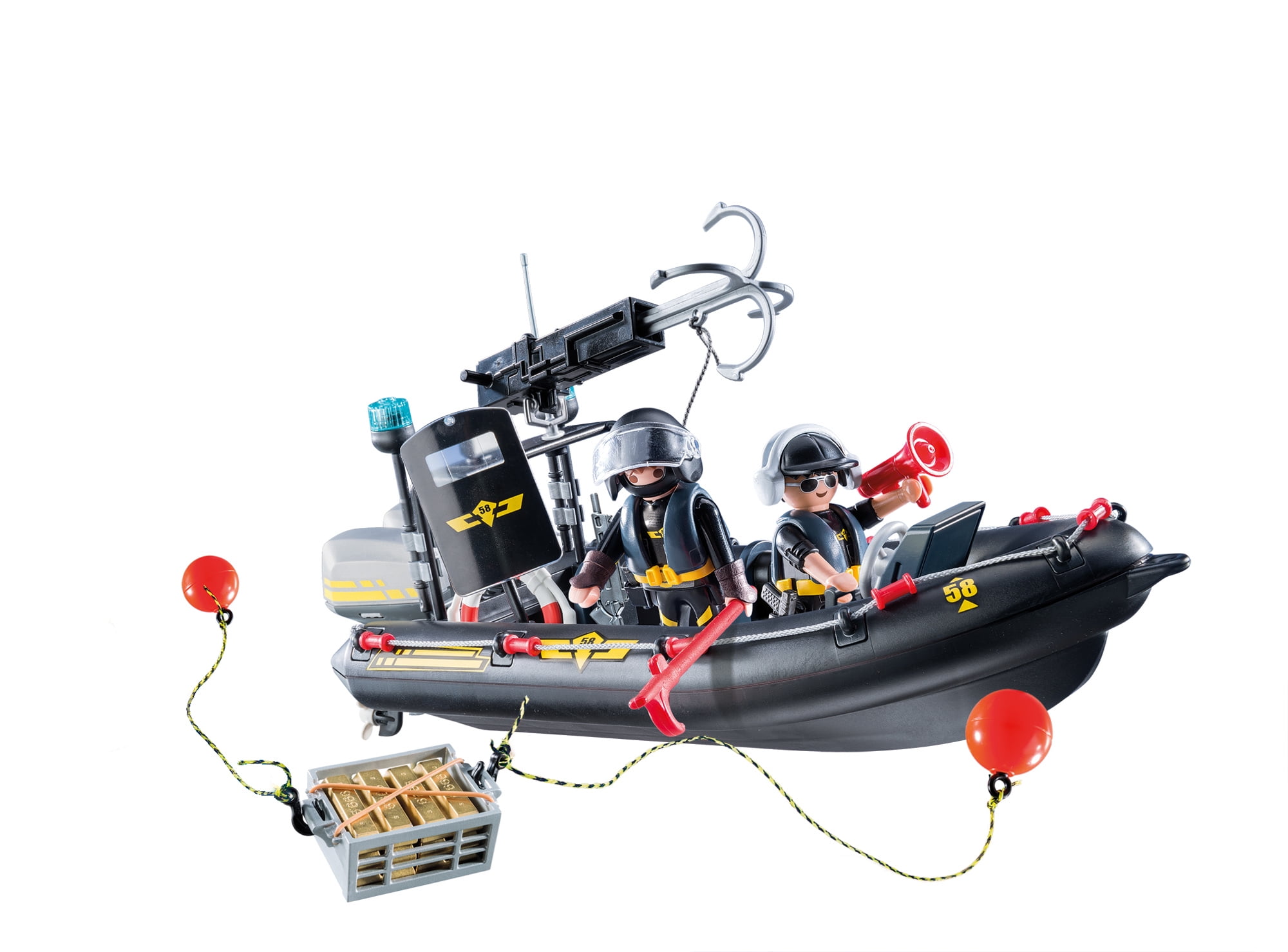 playmobil tactical unit boat