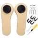 thumbnail image 1 of Reposabrazos Universal para asiento trasero de coche, 2 uds., con portavasos, reemplazo de cuero PU suave para Cushman, 1 of 8