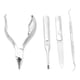 thumbnail image 3 of 4pcs Stainless Steel Nail Clipper Set Professional Pedicure Knife Manicure Tool Set, 3 of 4