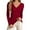 Wine, variant on Women's Sweaters Fall Clothes Solid Color Knit Collar Slim Fit Long Sleeve Pullover Sweater for Casual Wear And Everyday Basic Wardrobe