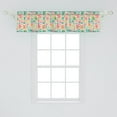 thumbnail image 2 of Ambesonne Alphabet Window Valance, Aztec Inspired Colorful Motifs and Elements with Capital Letters, Curtain Valance for Kitchen Bedroom Decor with Rod Pocket, 54" X 12", Pale Eggshell Multicolor, 2 of 3