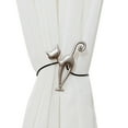 thumbnail image 2 of Walbest European-style Curtain Tie Back Magnetic Alloy Cat Shape Mini Drapery Holdback Curtain Accessory, Creative High-grade Magnetic Curtain Buckle, 2 of 7