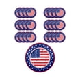 thumbnail image 1 of Wozhuo American Flag Tableware 25PC Disposable Paper Plates Patriotic Party Decor, 1 of 6