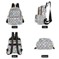thumbnail image 4 of FORMRS Mini Backpack Purse for Women Quilted Travel Daypack Casual Shoulder Bag, Light Blue Shimmering Pattern, 4 of 7