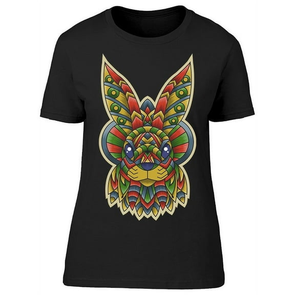 Zentagle Cool Colorful Bunny T-Shirt Women -Image by Shutterstock, Female Small