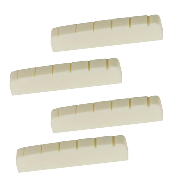 4x Tuerca Ranurada de de Guitarra Eléctrica para Accesorio de Instrumento Musical de Guitarra Eléctrica Beige