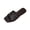 Black, variant on Women's Dressy Casual Flat Sandals, Elegant Comfortable Slip-On Textured Upper Versatile Dressy Style Slides Black