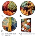 thumbnail image 3 of Designart "Desert Gems Green and Orange Succulents" Floral & Botanical Floater Framed Canvas Print, 3 of 7