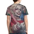 thumbnail image 2 of T-Shirt Harley Quinn pour Jeunes, Imprimé 3d, Col Rond, Graphique, Manches Courtes, pour Garçons et Filles, 2 of 8