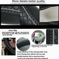 thumbnail image 5 of Car Steering Wheel Cover, Anti-Slip, Safety, Soft, Breathable, Heavy Duty, Thick, Full Surround, Sports Style, Black with Gray line, 5 of 10