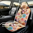 thumbnail image 4 of Yuyamidu Highland Cow Car Seat Covers for Front Seats Boho Flower Auto Seat Covers Front Seats Set Driver Seat Cover for SUVs, Van, Sedans, Trucks, 4 of 7