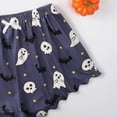 thumbnail image 6 of ZHENHONG Pajamas Sets for Women 2 PC Set Cute Funny Halloween Sleepwear Letter Print Camisole and Pumpkin Graphic Shorts Pajama Sets Halloween Matching Set, 6 of 6
