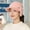 pink, variant on Autumn Winter Casual Outdoor Windproof Empty Top With Earflaps Baseball Cap Ear Protection Hat Warm Hat Knitted Fleece Hat BLACK