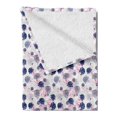 thumbnail image 2 of Swans Soft Flannel Fleece Throw Blanket, Repetitive Spring Blooming Gracious Animal Floral Print, Cozy Plush for Indoor and Outdoor Use, 50" x 70", Baby Pink Sea Blue, by Ambesonne, 2 of 5
