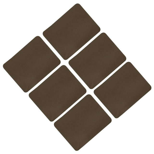 Uxcell 6 Pcs Pièces Thermocollantes Patchs de Réparation en Tissu pour Vêtements Brun