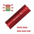 thumbnail image 3 of M.2 unidad estado sólido radiador nvme chaleco térmico PS5 M2 ssd disipador calor 2280 disco duro M2-3 (rojo), 3 of 9