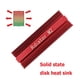 thumbnail image 1 of Disco duro de estado sólido NVME Disipador de calor Disco duro Radiador de aluminio (Rojo), 1 of 7