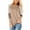#1 Khaki, variant on Women's Long Sleeve Tops Round Neck T-Shirts for Women Fall Fashion Leopard Print Tops Casual Workout Loose Tunics Tops Gray Black Blouses Size M