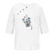 thumbnail image 3 of Blusas de Manga Corta para las Mujeres Impreso Cuello Redondo Camiseta, Top de Algodón de Imitación Casual para el Hogar Y Diario, 3 of 4